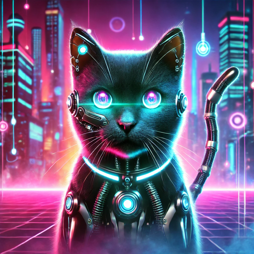 cyberpunk cat