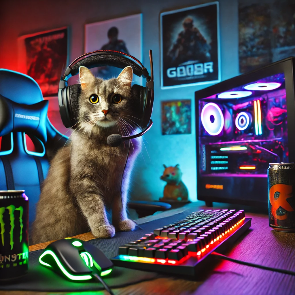 Gamer cat